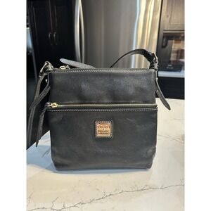Vintage Dooney & Bourke Saffiano Letter Carrier Black